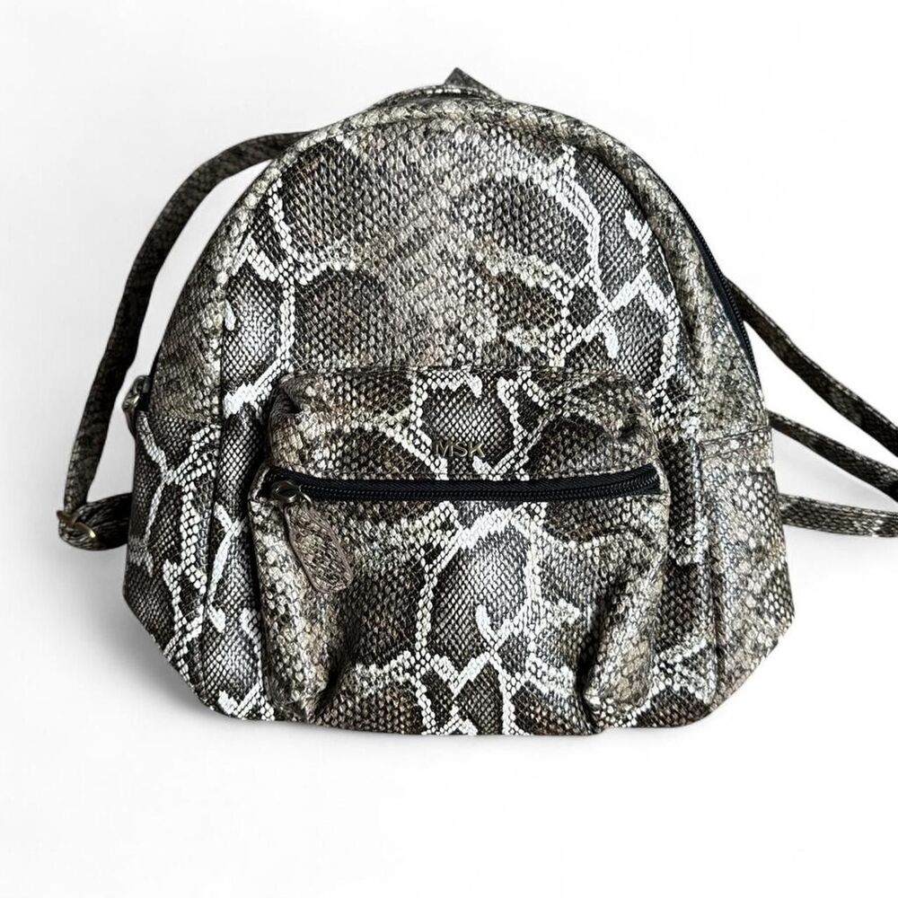 MSK Women's Snakeskin Mini Backpack